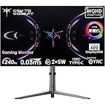 Amazon.co.jp: KTC 27インチ 有機ELゲーミングモニター OLED WQHD 2560